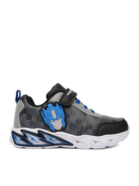 TRANSFORMERS Sneakersy CEO-CP23-AW26-318TF Szary ciemny. Szare buty sportowe chłopięce TRANSFORMERS, ze skóry, bez zapięcia. Za 129.99 zł.