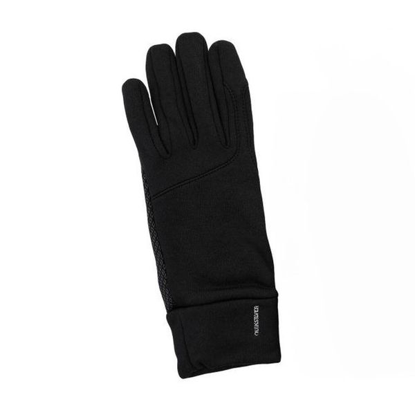 Rękawiczki Powtarzalny Nadruk. Czarne rękawiczki damskie Quiksilver, bez wzorów, z materiału. Za 186.99 zł.