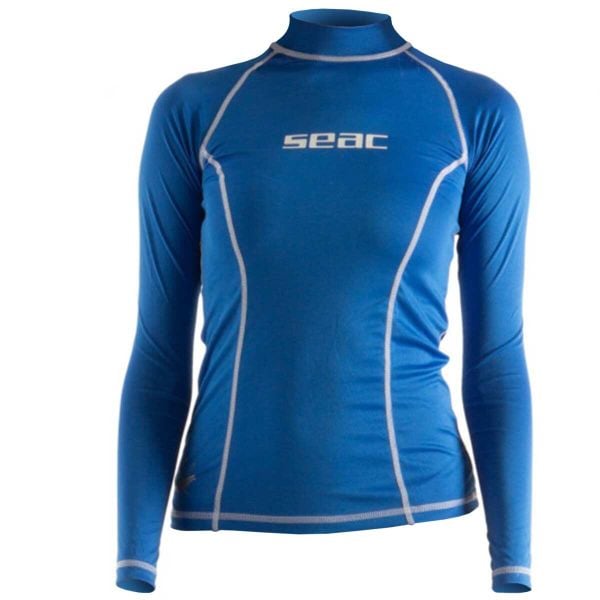 Koszulka długi Seac - T-SUN Blue. Niebieskie t-shirty damskie SEAC, s, bez wzorów, bez kołnierzyka. Za 162.95 zł.