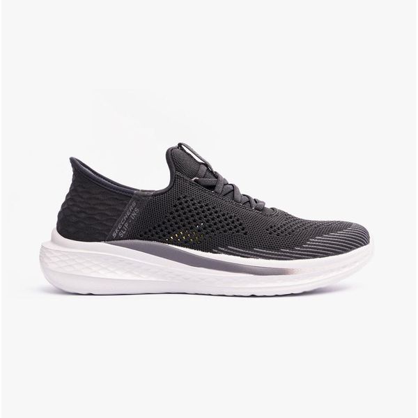 Buty wsuwane SLIP-INS sportowe męskie Skechers Slade Quinto. Czarne buty sportowe na co dzień męskie Skechers, bez zapięcia. Za 319.00 zł.