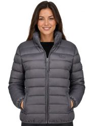 Geographical Norway Kurtka pikowana "Atichoko" w kolorze ciemnoszarym rozmiar: XL. Szare kurtki damskie Geographical Norway, xl, bez wzorów, bez kaptura. Za 169.95 zł.