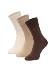 GINO ROSSI Skarpety długie CEO_AS_GR_01_W_AW26 (3-PACK). Beżowy. Brązowe skarpetki męskie Gino Rossi, bez wzorów. Za 39.99 zł.