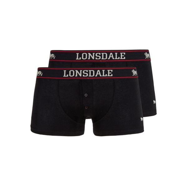 Bokserki Lonsdale Oakworth. Czarne bokserki męskie Lonsdale, bez wzorów. Za 142.00 zł.