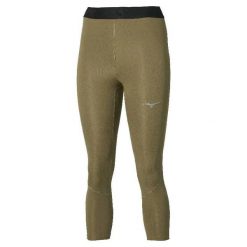 Damskie legginsy 3/4 Mizuno Core Impulse. Zielone legginsy damskie Mizuno, l, bez wzorów, z materiału. Za 217.00 zł.