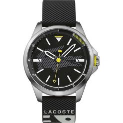 Zegarek kwarcowy "Capbreton" w kolorze czarno-srebrnym. Czarne, analogowe zegarki męskie Tommy Hilfiger & Lacoste, srebrne. W wyprzedaży za 603.95 zł.