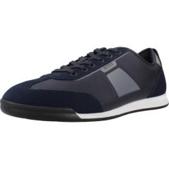 Buty HUGO BOSS NITAN LOWP NYMN Niebieski. Niebieskie buty trekkingowe męskie Hugo Boss, z syntetyku, bez zapięcia. Za 703.99 zł.