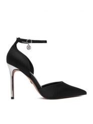Nine West Szpilki CEO-CWBFS255 Czarny. Czarne szpilki Nine West, bez wzorów, z materiału, bez obcasa. Za 249.99 zł.