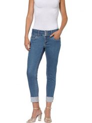 Heine Dżinsy - Skinny fit - w kolorze niebieskim rozmiar: 42. Niebieskie jeansy damskie Heine. Za 68.95 zł.