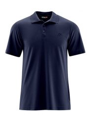 Maier Sports Funkcyjna koszulka polo w kolorze granatowym rozmiar: XXL. Niebieskie koszulki polo męskie Maier Sports, xxl, bez wzorów, z materiału, bez ramiączek. Za 81.45 zł.