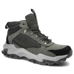 Zielone Trekkingi Męskie Big Star Sportowe Obuwie. Zielone buty sportowe na co dzień męskie Big Star, ze skóry, bez zapięcia, trekkingowe. Za 180.00 zł.