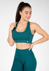 Yava Bezszwowe Biustonosz sportowy - Zielony. Zielone biustonosze sportowe damskie GORILLA WEAR, bez wzorów, z nylonu. Za 193.00 zł.