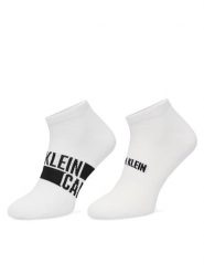 Calvin Klein Skarpety krótkie 701241736 Biały. Białe skarpetki męskie CALVIN KLEIN, bez wzorów, z bawełny. Za 59.99 zł.