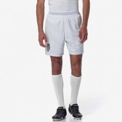 Szorty AS Monaco Kombat Ryder Pro 2024/25. Szare szorty męskie Kappa, bez wzorów, sportowe. W wyprzedaży za 186.50 zł.