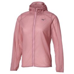Damska kurtka z kapturem Mizuno Tech Light. Czerwone kurtki damskie Mizuno, s, bez wzorów, z nylonu, z kapturem. Za 478.90 zł.
