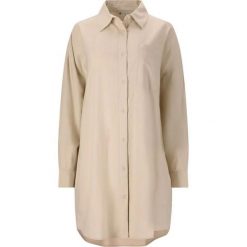 Sukienka damska z długim rękawem Athlecia Resort. Brązowe sukienki damskie Athlecia, xs, bez wzorów, sportowe, bez kołnierzyka, bez ramiączek, sportowe. Za 269.50 zł.