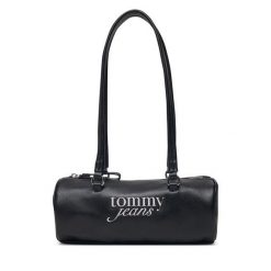 Torebka Tommy Jeans. Czarne torebki klasyczne damskie Tommy Jeans, bez wzorów, z jeansu, bez dodatków. Za 409.99 zł.