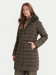 Geox Płaszcz zimowy Bettanie W5626H T3122 F3236 Zielony Regular Fit. Zielone płaszcze damskie Geox, na zimę, bez wzorów, z syntetyku. Za 1,349.00 zł.