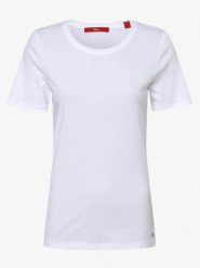 S.Oliver T-shirt Kobiety Bawełna biały, 36. Białe t-shirty damskie S.Oliver, s, bez wzorów, z bawełny, bez kołnierzyka. Za 69.95 zł.
