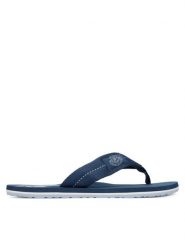 Tommy Hilfiger Japonki Patch Hilfiger Beach Sandal FM0FM05804 Niebieski. Niebieskie klapki i japonki męskie Tommy Hilfiger, z materiału. Za 169.99 zł.