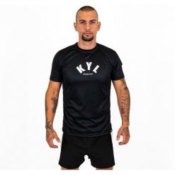 Knockout kyl Koszulka. Czarne bielizna termoaktywna męska KNOCKOUT, m, bez wzorów. Za 119.03 zł.