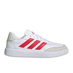 Buty adidas Courtblock JP5342 białe. Białe buty sportowe na co dzień męskie z gumy, bez zapięcia. Za 362.20 zł.