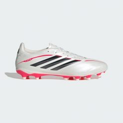 Buty piłkarskie na naturalną nawierzchnię COPA PURE IV LEAGUE. Czarne buty wizytowe męskie Adidas, z materiału, bez zapięcia. Za 313.65 zł.