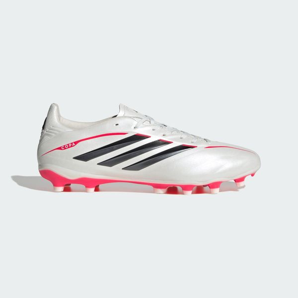 Buty piłkarskie na naturalną nawierzchnię COPA PURE IV LEAGUE. Czarne buty wizytowe męskie Adidas, z materiału, bez zapięcia. Za 313.65 zł.