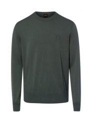 BOSS Orange sweter z dzianiny z zawartością kaszmiru - Kanovano Mężczyźni Bawełna zielony, S. Pomarańczowe swetry męskie Boss Orange, m, bez wzorów, z bawełny, bez kołnierzyka. Za 549.95 zł.
