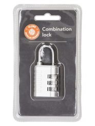 Beagles Zamek szyfrowy w kolorze srebrnym rozmiar: onesize. Szare walizki Beagles, bez wzorów, z materiału. Za 41.39 zł.