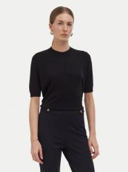 Liu Jo Bluzka WF6419 MA16R Czarny Regular Fit. Czarne bluzki damskie Liu Jo, m, bez wzorów, z wiskozy, bez ramiączek. Za 389.99 zł.