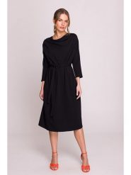 Stylove Sukienka w kolorze czarnym rozmiar: XXL/3XL. Czarne sukienki damskie Stylove, xl, bez wzorów, z tkaniny, bez kołnierzyka, bez ramiączek, midi. Za 109.52 zł.