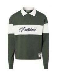 Prohibited bluza polo Mężczyźni Materiał dresowy zielony, XL. Zielone bluzy bez kaptura męskie Prohibited, l, z dresówki. Za 399.95 zł.