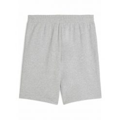 Męskie szorty Essentials Elevated 9" PUMA Light Gray Heather. Czarne szorty męskie Puma, z aplikacjami, sportowe. Za 97.99 zł.