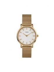 Timex Zegarek Transcend TW2Y10300 Złoty. Żółte, analogowe zegarki damskie Timex, złote. Za 419.99 zł.