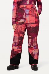 Damskie Spodnie narciarskie wodoodporne rzep osłona przeciwśnieżna. Fioletowe spodnie materiałowe damskie Ulla Popken, plus size, z materiału, narciarskie. Za 639.99 zł.