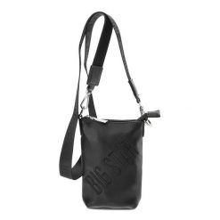 Czarna Stylowa Mała Torebka Damska na Ramię Big Star. Czarne shopper bag damskie Big Star, bez wzorów, na ramię, małe, bez dodatków. Za 99.99 zł.