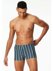 Schiesser Kąpielówki w kolorze granatowo-zielonym rozmiar: 3XL. Niebieskie kąpielówki męskie Schiesser, xl, bez wzorów, z materiału. Za 134.84 zł.