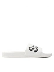 Superga Klapki 1908 Slides Polysoft S111I3W Biały. Białe klapki damskie Superga, bez wzorów, ze skóry, bez obcasa. Za 99.99 zł.
