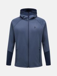 Bluza Peak Performance męska Rider Zip Jacket. Niebieskie bluzy z kapturem męskie Peak Performance, l, z elastanu. Za 599.00 zł.