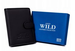 Portfel skórzany Always Wild N4L-P-CCD-2 czarny. Czarne portfele męskie Always Wild, bez wzorów, ze skóry. Za 47.99 zł.