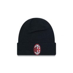 Czapka z klapą Milan AC Core. Czarne czapki męskie New Era, bez wzorów, z materiału, klasyczne. Za 174.00 zł.
