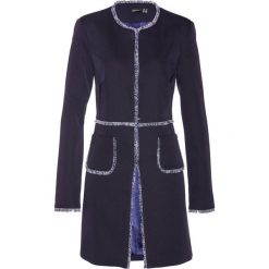 Żakiet bonprix ciemnoniebiesko-biały. Niebieskie marynarki i żakiety damskie bonprix, bez wzorów, eleganckie. Za 139.99 zł.