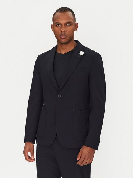 BOSS Marynarka C-Hanry-252 50540784 Granatowy Slim Fit. Niebieskie marynarki męskie Boss, bez wzorów, z syntetyku. Za 1,449.00 zł.