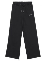 Guess Spodnie dresowe J5YQ14 KA6R4 Czarny Regular Fit. Czarne spodnie dziewczęce Guess, z bawełny. Za 99.99 zł.