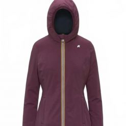Kurtka K-WAY DENISE ST WARM DOUBLE Bordeaux. Czerwone kurtki damskie k-way, xl, bez wzorów, z syntetyku, bez kaptura. Za 1,173.63 zł.