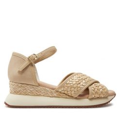 Sandały Gioseppo. Sandały damskie Gioseppo, bez wzorów, bez obcasa, na koturnie. Za 219.99 zł.