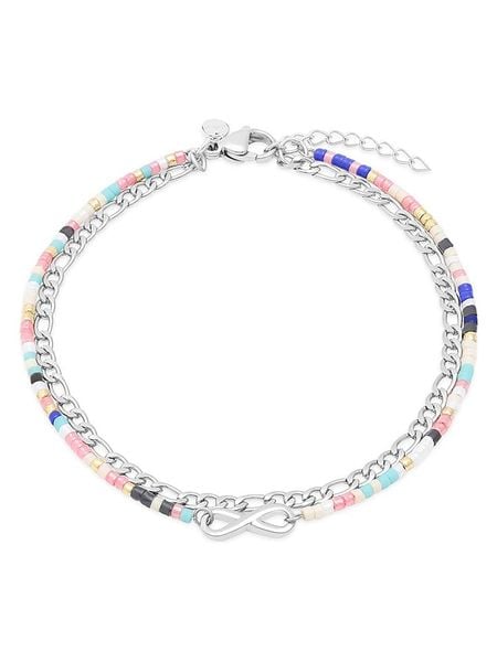 S.Oliver Bransoletka z elementami ozdobnymi na kostkę rozmiar: onesize. Szare bransoletki damskie S.Oliver, ze stali. Za 141.85 zł.