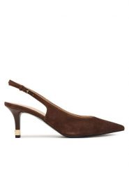 Furla Szpilki Aria Slingback YL591FA C10000 CN 2460S Brązowy. Brązowe szpilki Furla, bez wzorów, ze skóry, bez obcasa. Za 879.99 zł.