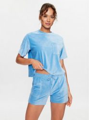 Hunkemöller Koszulka piżamowa 203212 Niebieski Comfortable Fit. Niebieskie koszule nocne damskie Hunkemöller, bez wzorów, z syntetyku. Za 69.99 zł.