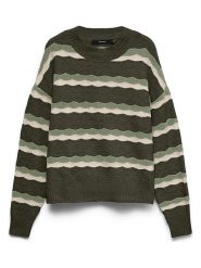 Vero Moda Sweter w kolorze zielono-oliwkowym rozmiar: XL. Brązowe swetry klasyczne damskie Vero Moda, xl, bez kołnierzyka. Za 149.95 zł.